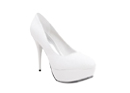 Platform Leather Pumps