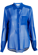 Sheer Collar Shirt