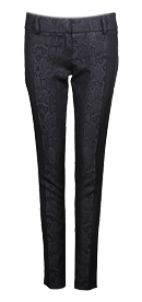 Snake Print Jacquard Pants