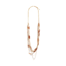Spaced Beaded Multi Chain Necklace