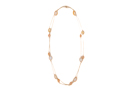 Long Strand Ivory Stone Necklace