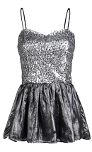 Sequin Peplum Mermaid Top