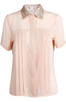 Sequin Collar Blouse