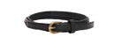 Slim Jean Belt with Braid Accent