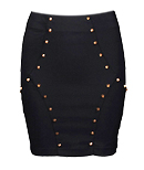 studded mini skirt