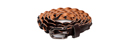 Skinny Faux Leather Braided Belt