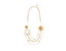 Mixed Media Floral Chain Necklace