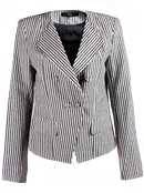 Vertically Pin Striped Blazer