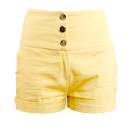 Luxe Linen High Waist Shorts