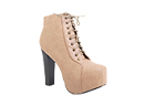 Mega Platform Lace Up Booties