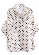 Polka Dot Cut Out Top