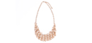 Faceted Crystal Cluster Bib Necklace