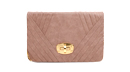 Pleated Animal Skin Clutch