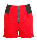 Panel High Waist Shorts