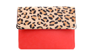 Fold Over Leopard Clutch by Street Level