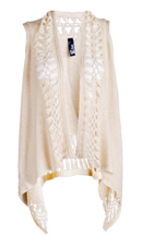 Open Weave Crochet Vest
