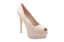 Stacked Peep Toe Platforms