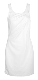 Diagonal Ruched Dress