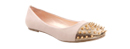 Spike Toe Ballet Flats