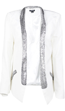 Metallic Lapel Blazer