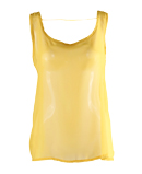 Yellow Drape Back Top