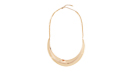 Gold Crescent Collar Necklace
