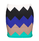 Multi-Colored Zig Zag Skirt