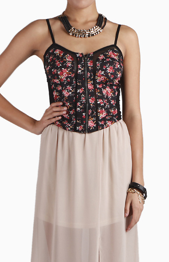 Floral Corset Top