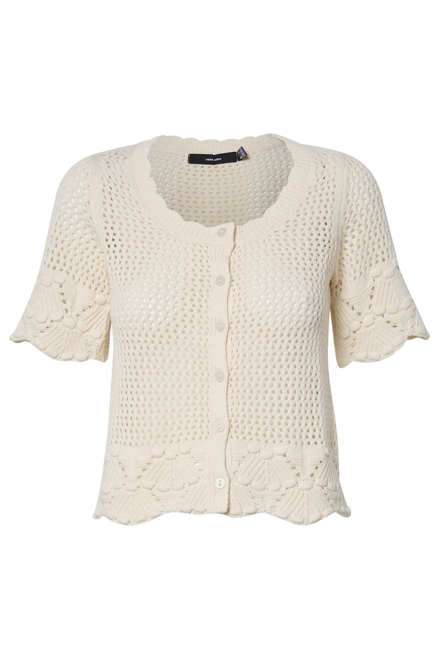 Button Front Crochet Top