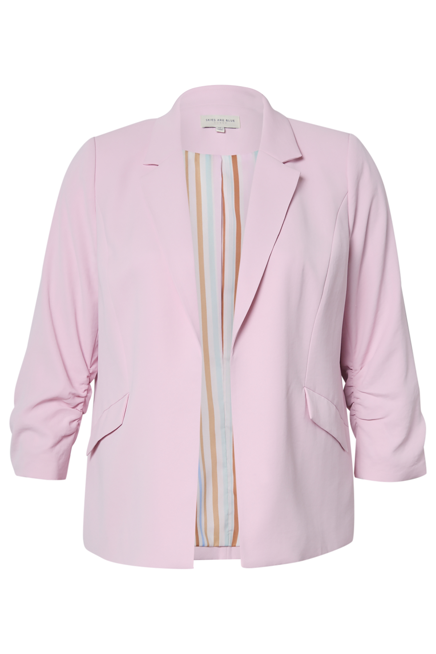 Shirred Sleeve Blazer