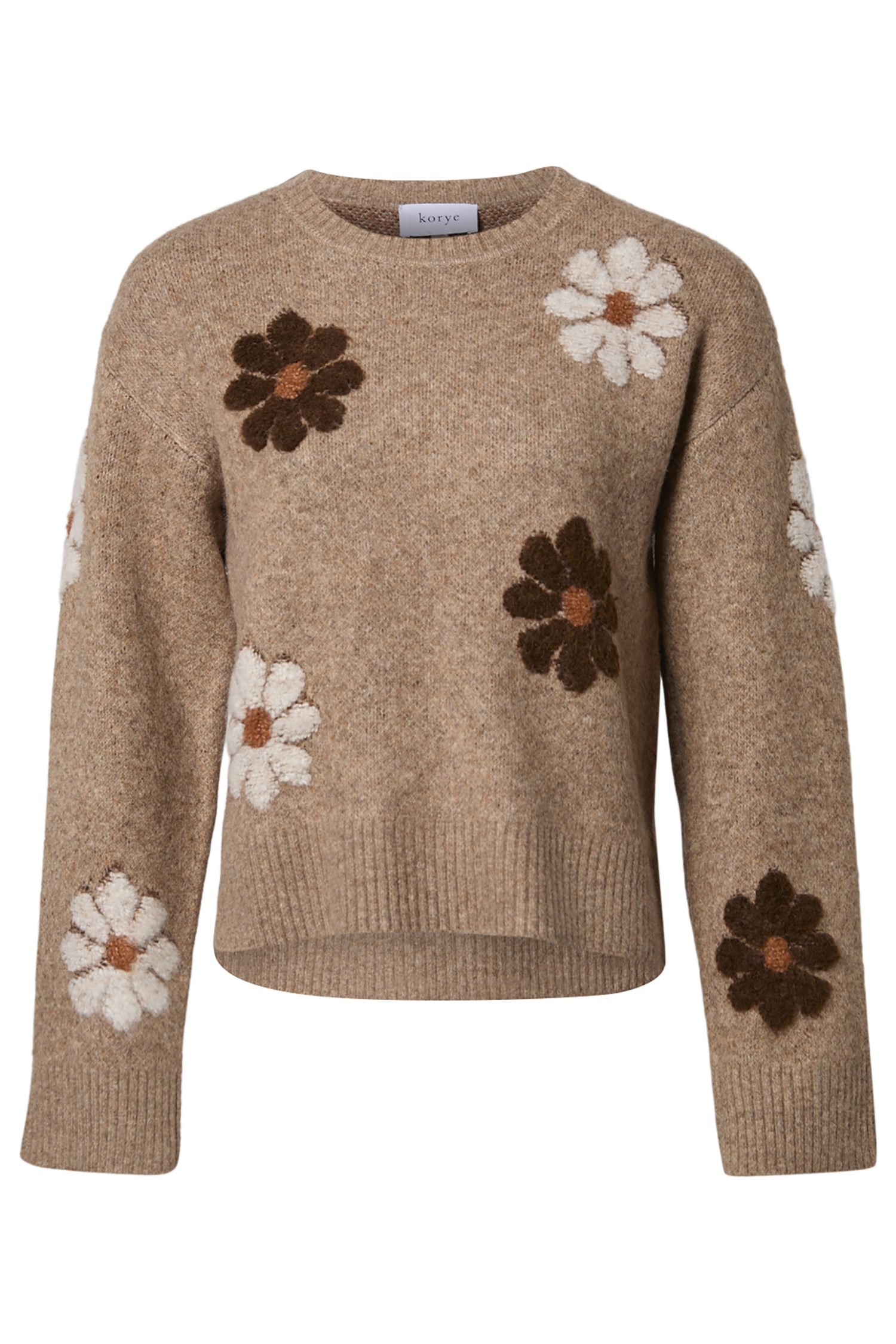 Flower Round Neck Sweater