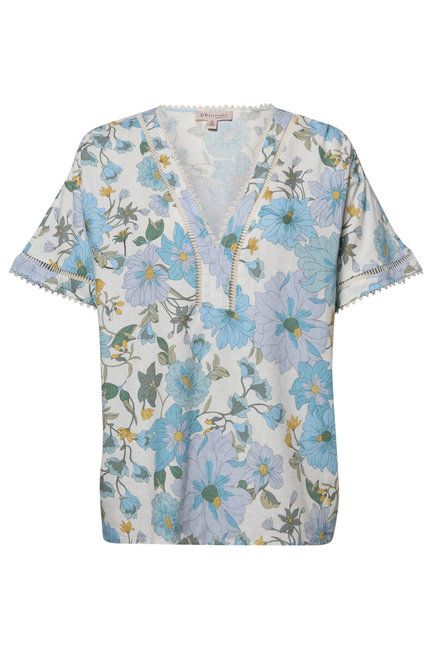 Floral V-Neck Blouse