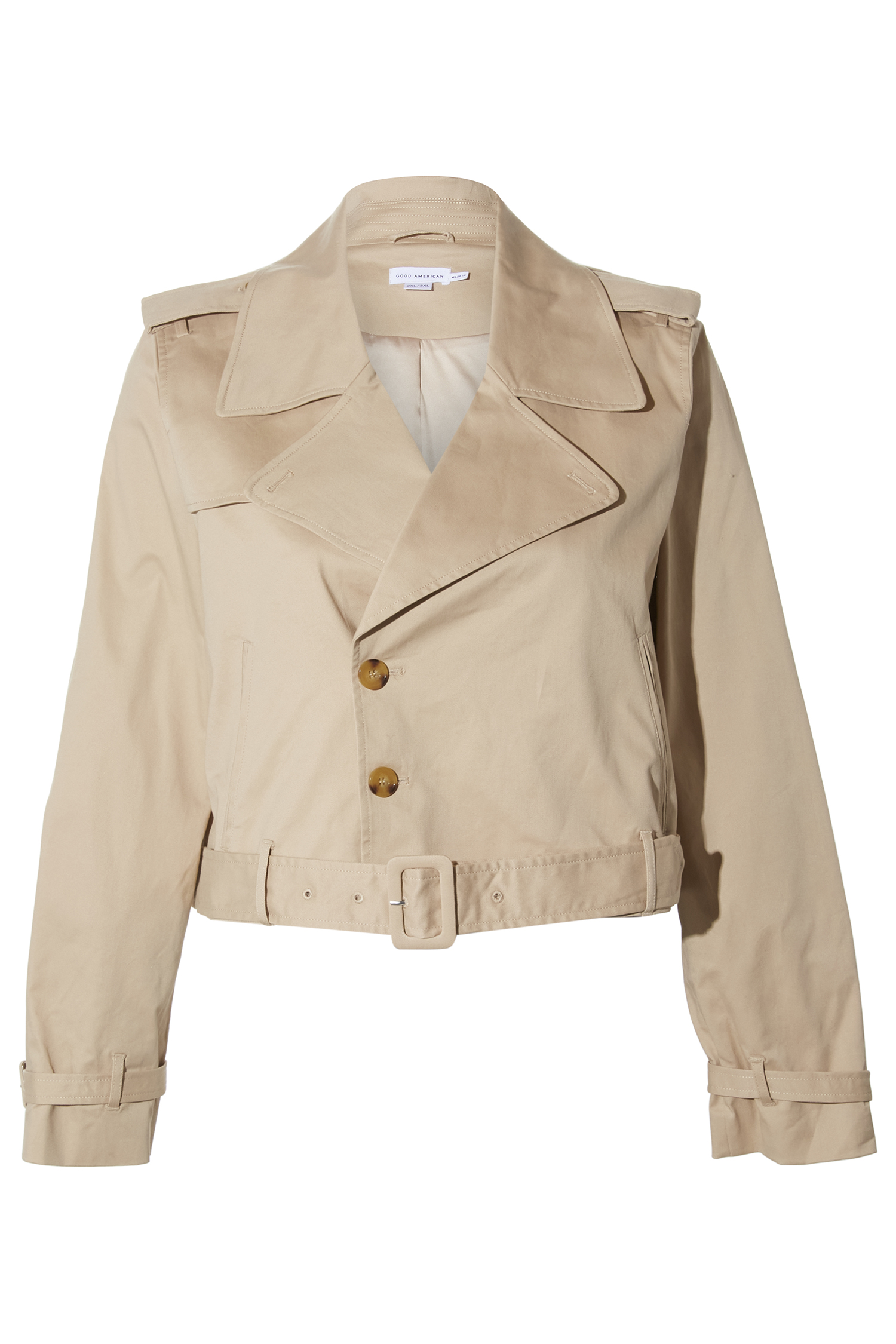 Good American Cropped Trench