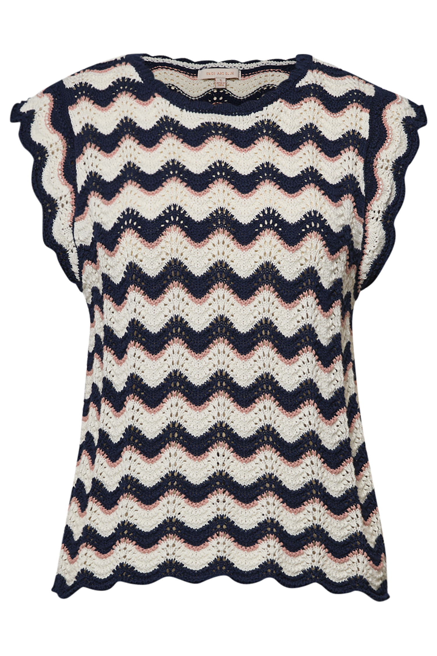 Skies Are Blue Striped Knit Top