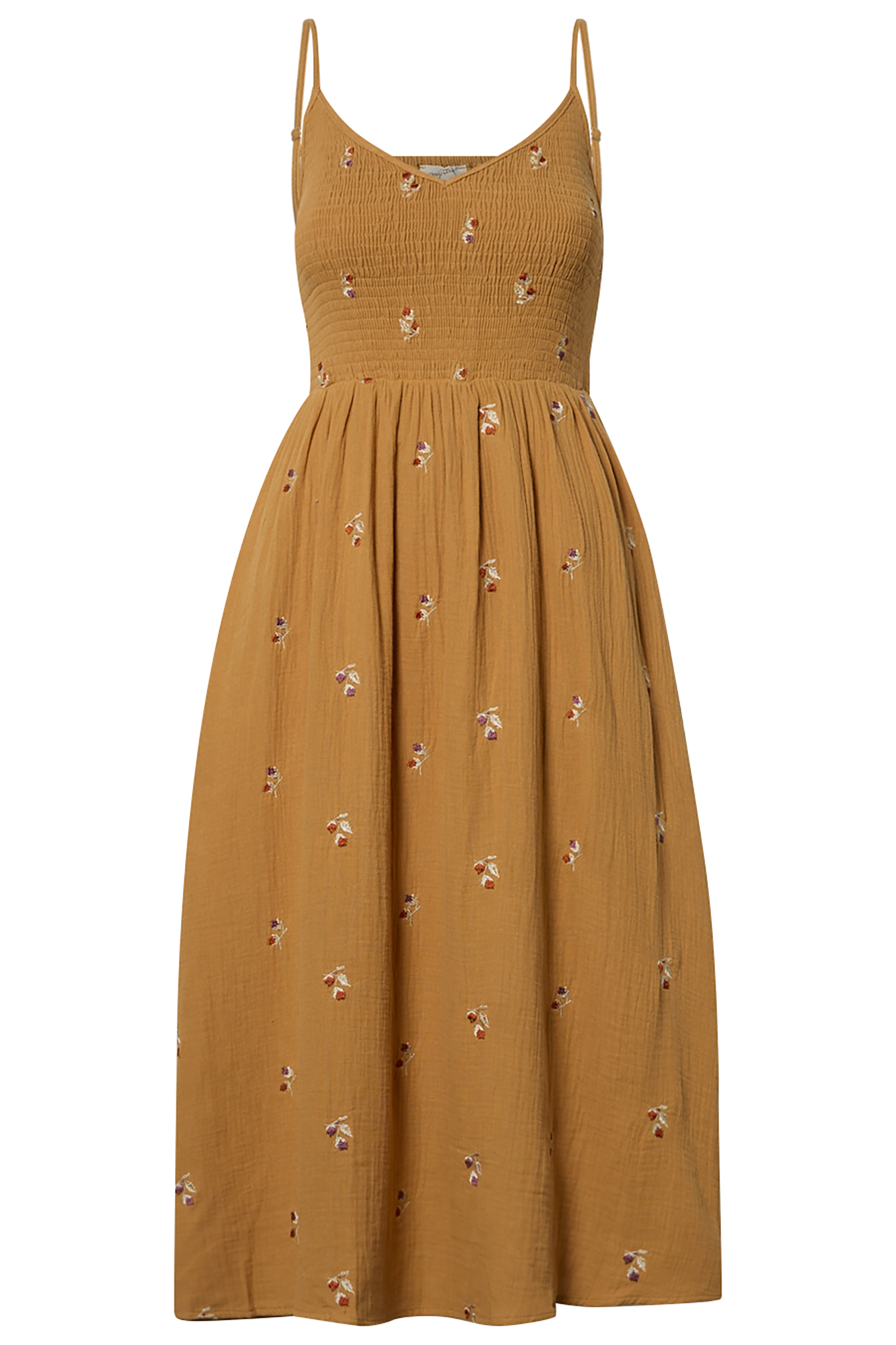 Embroidered Midi Dress