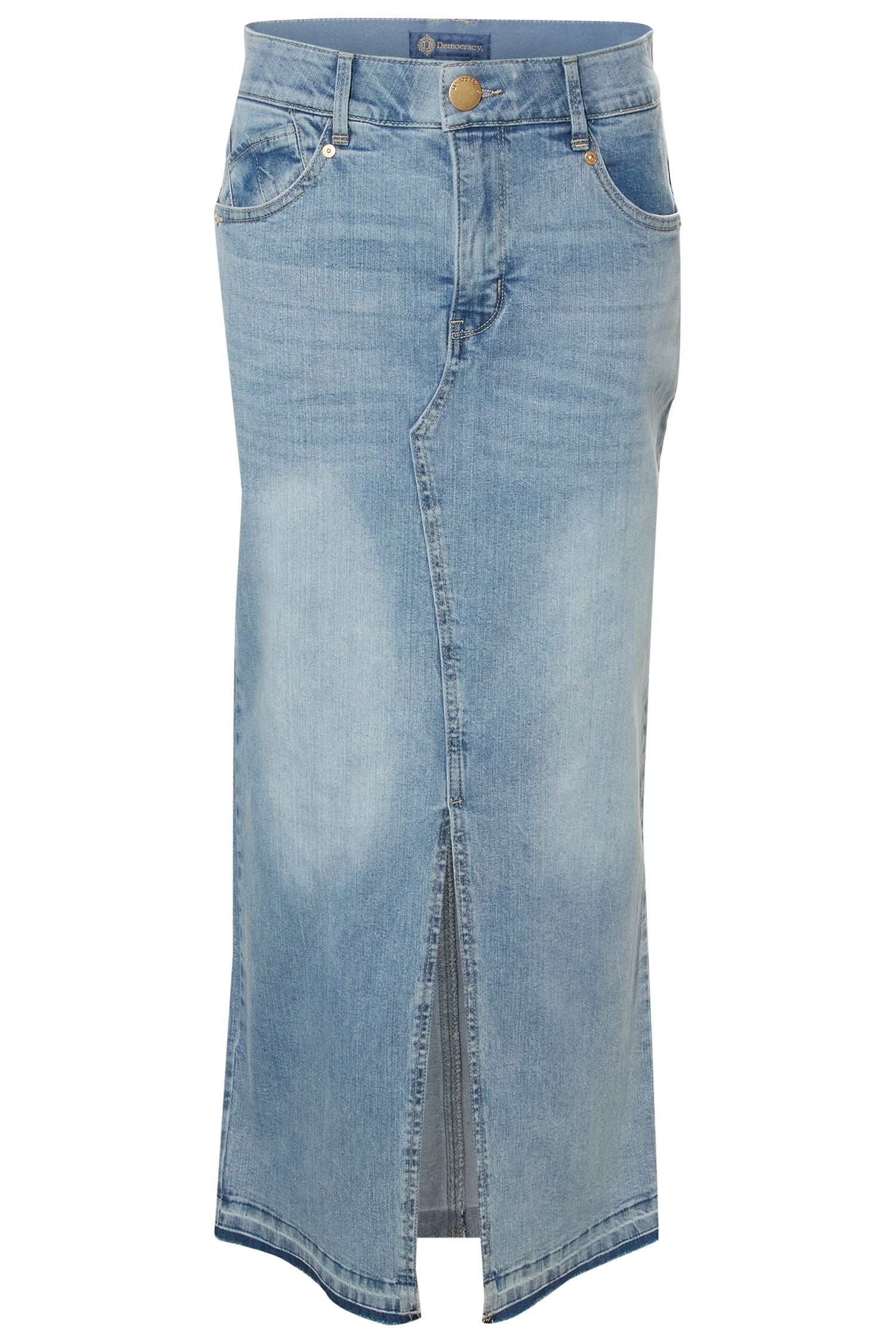 Democracy Denim Midi Skirt