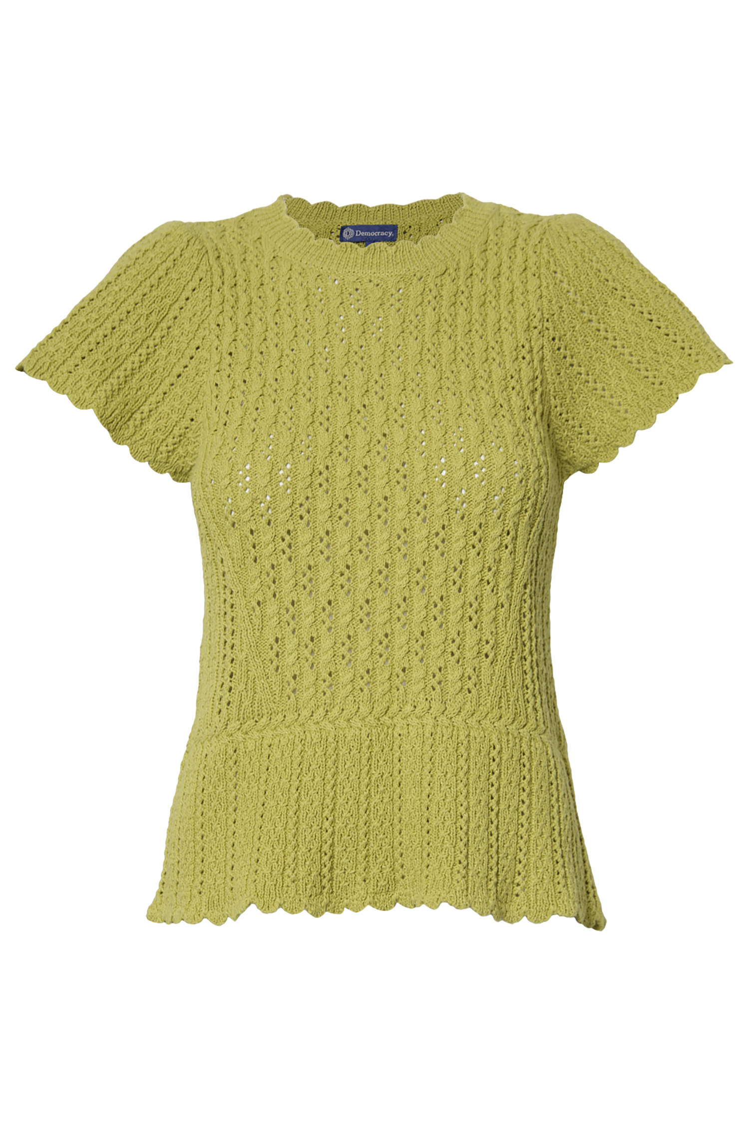 Democracy Peplum Crochet Top