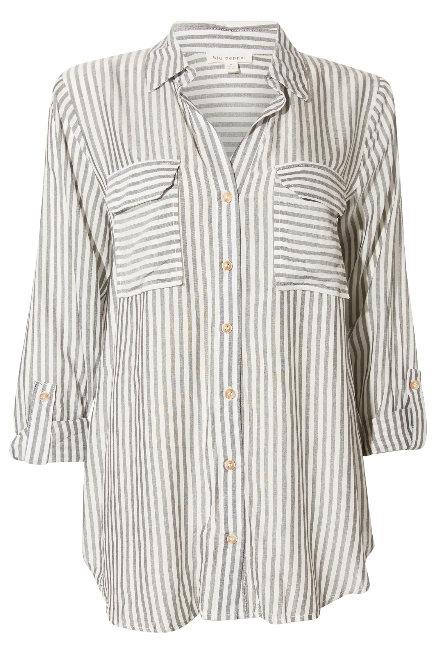 Striped Button Up