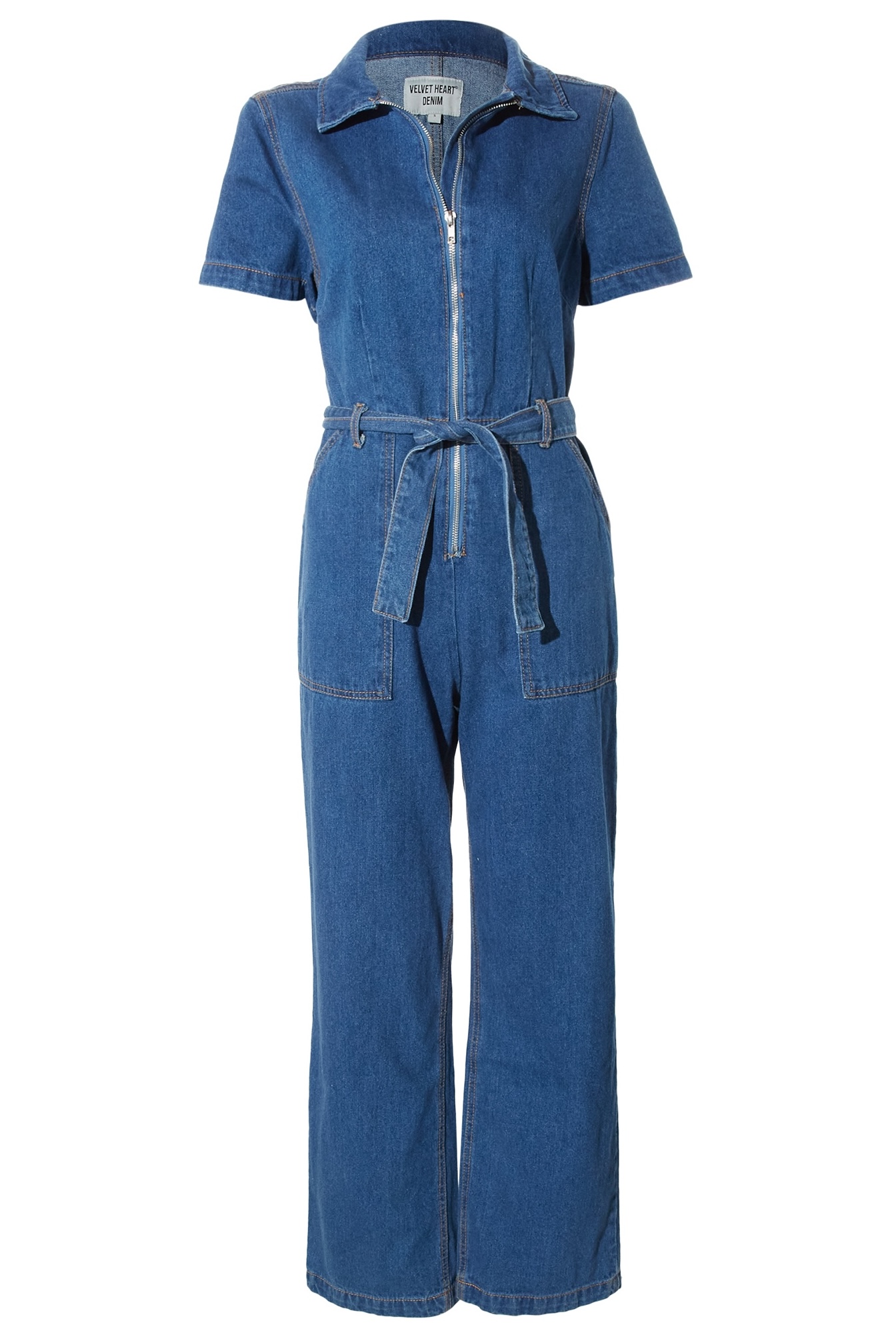 Velvet Heart Denim Jumpsuit