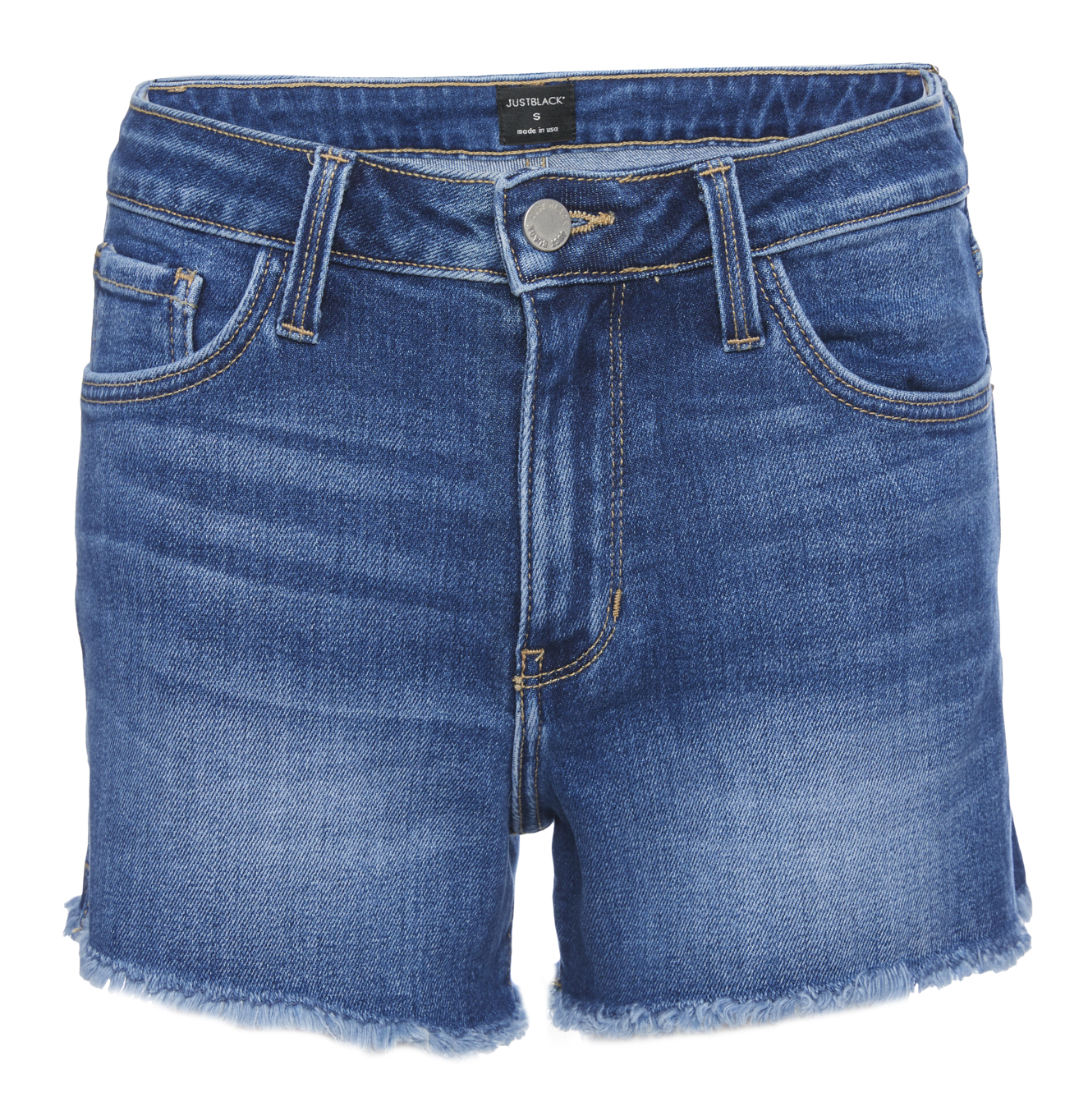 Just Black Frayed Hem Short