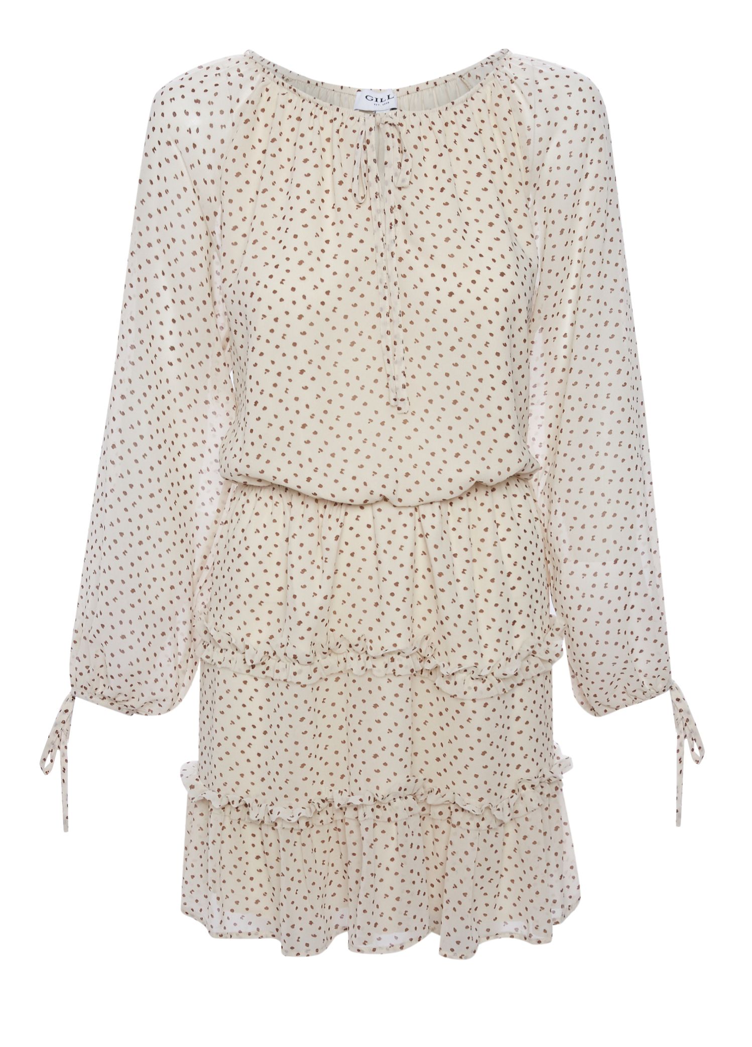 Long Sleeve Dress with Tiered Bottom