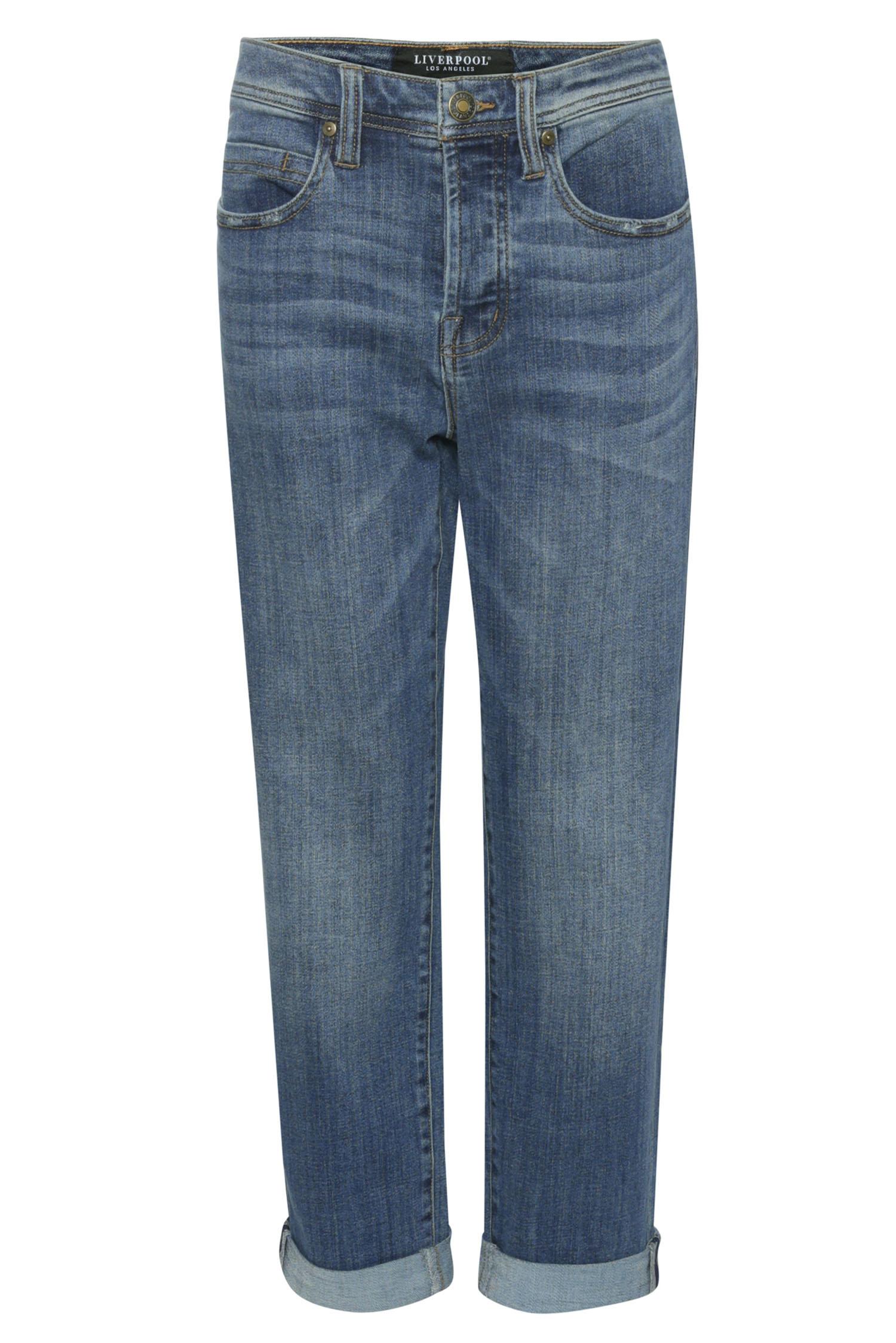 Liverpool Boyfriend Rolled Cuff Jean