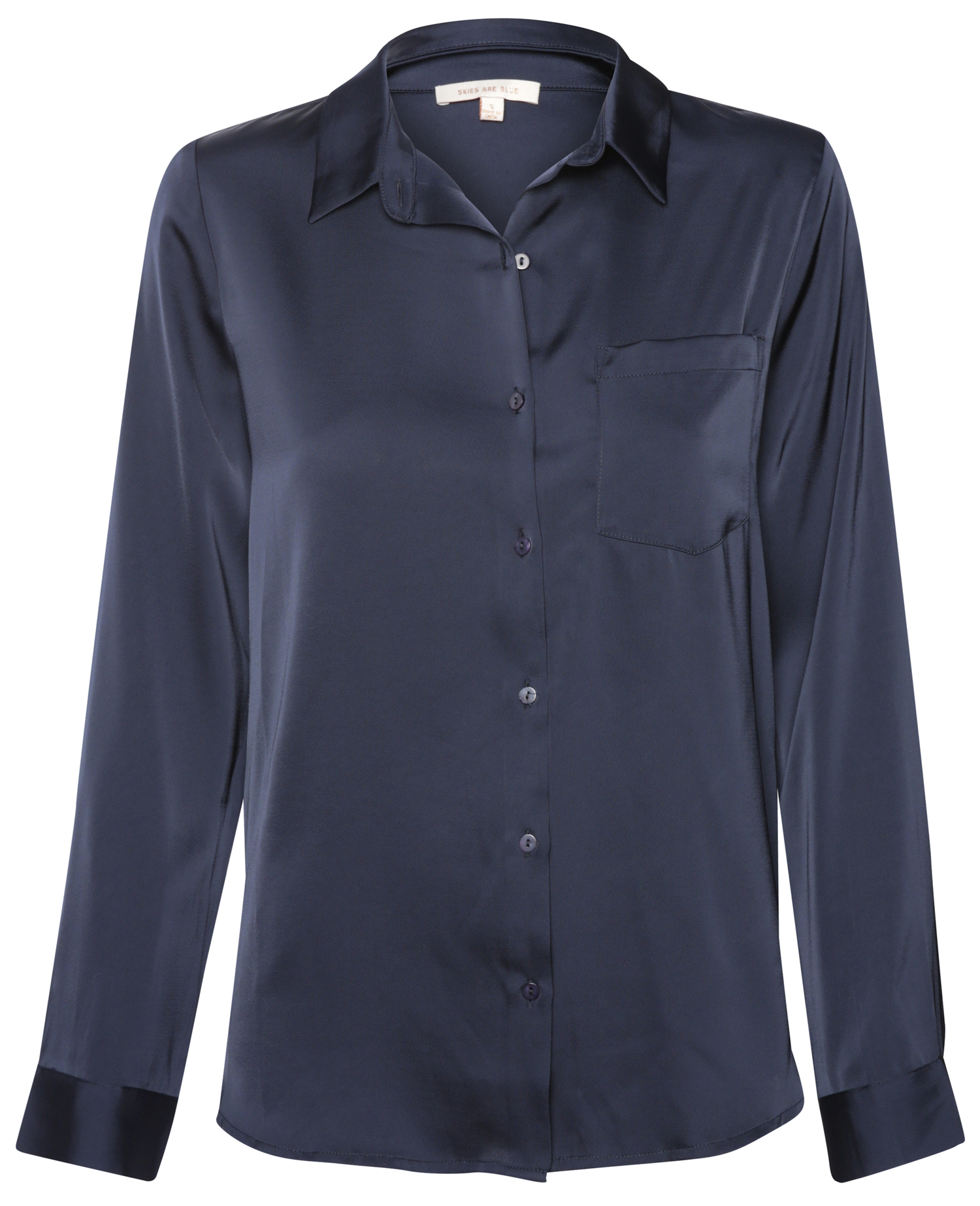 Satin Button Down Shirt