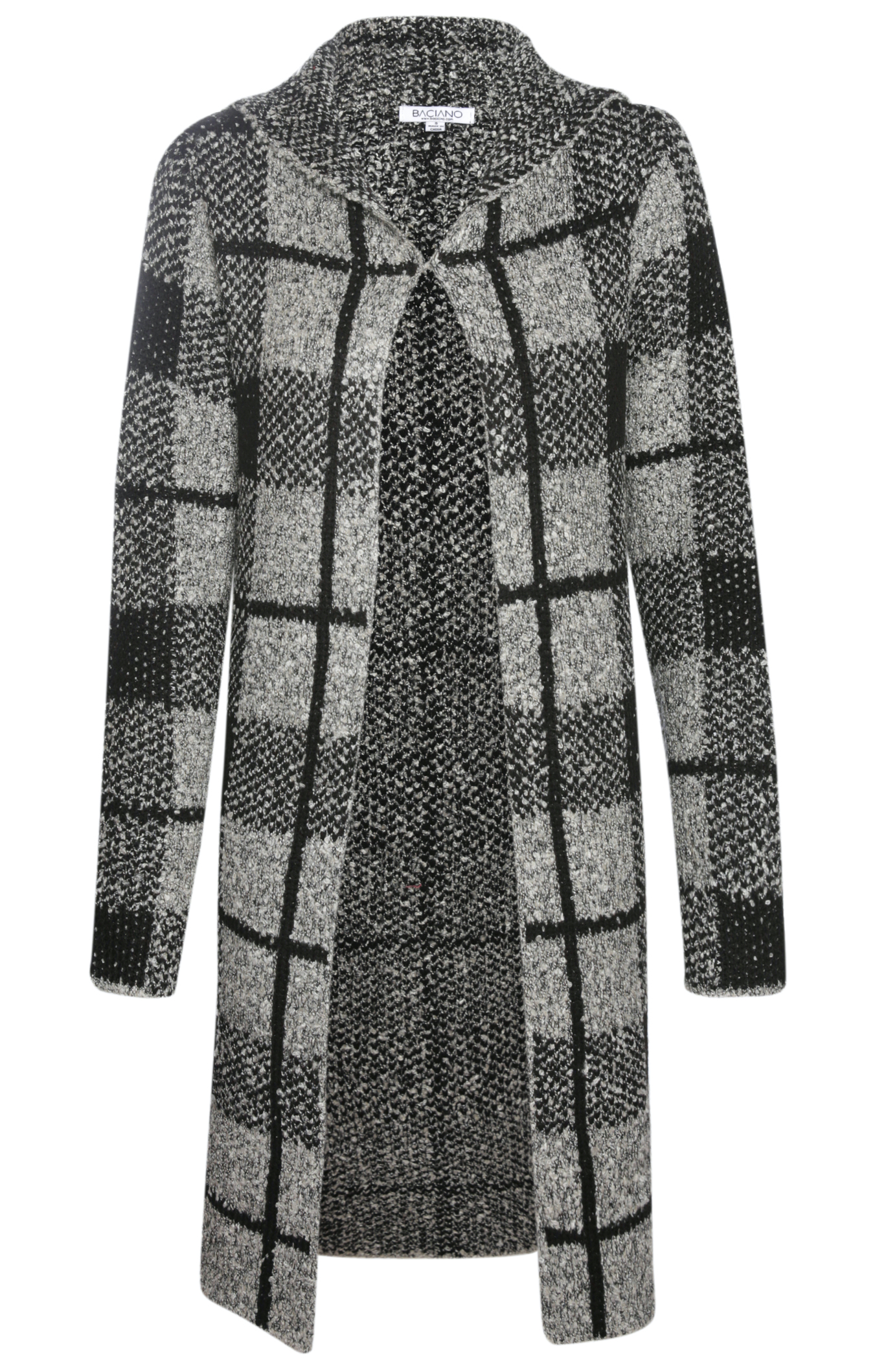 Plaid Print Cardigan