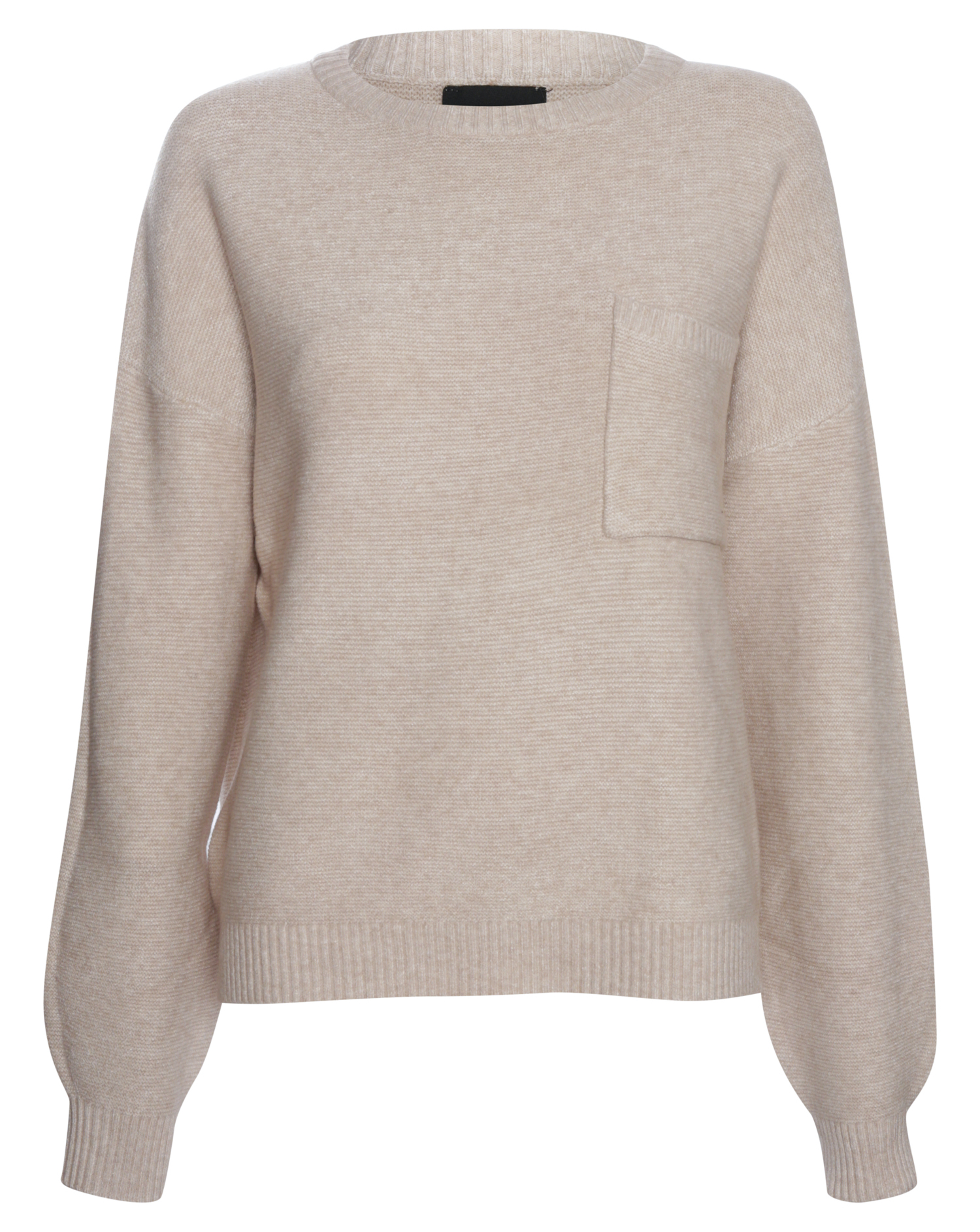 Round Neck Pullover with Pocket