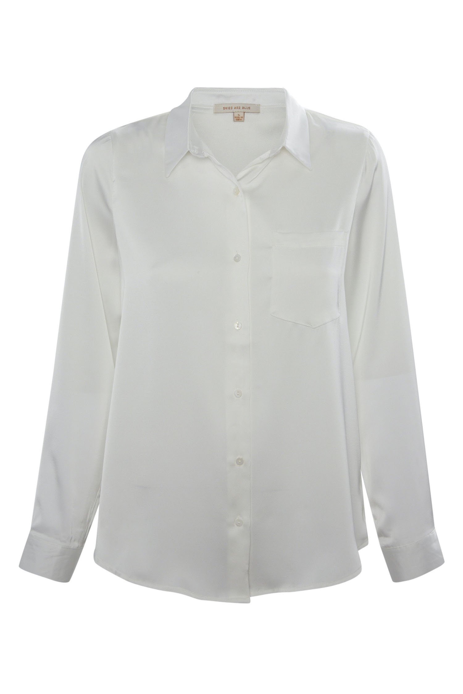 Satin Button Down Shirt
