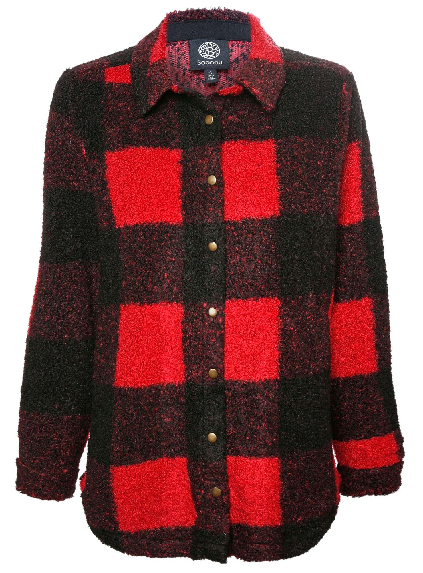 Plaid Teddy Shacket