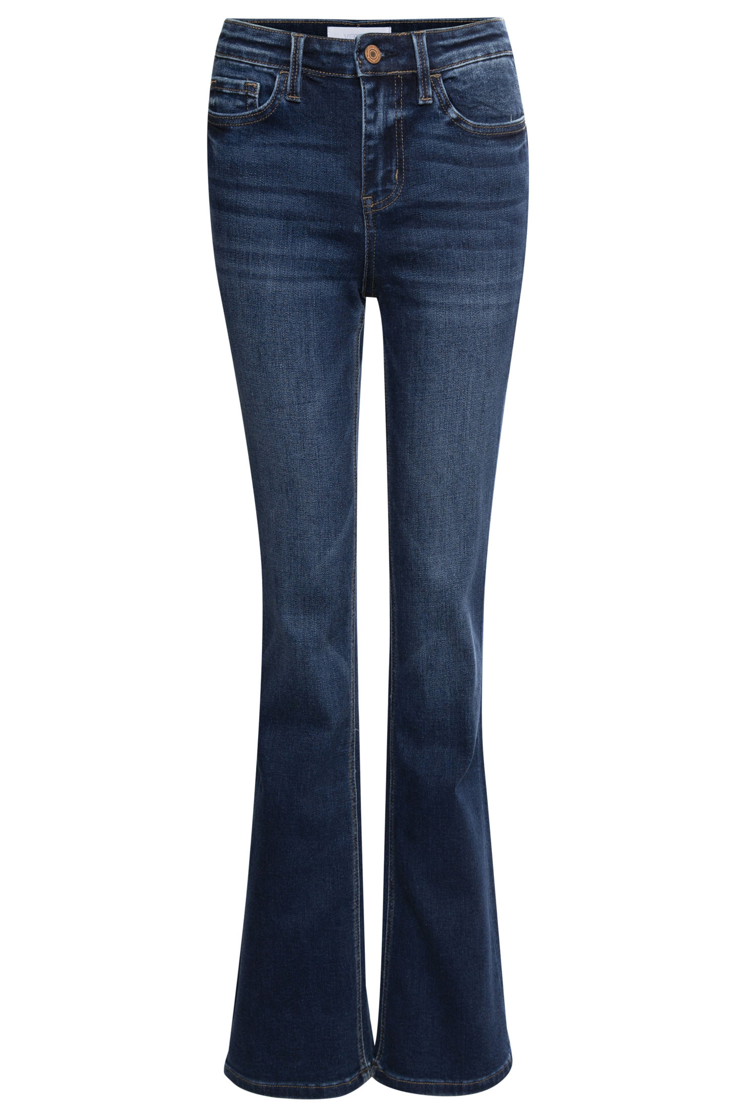 High Rise Mini Flare Jean