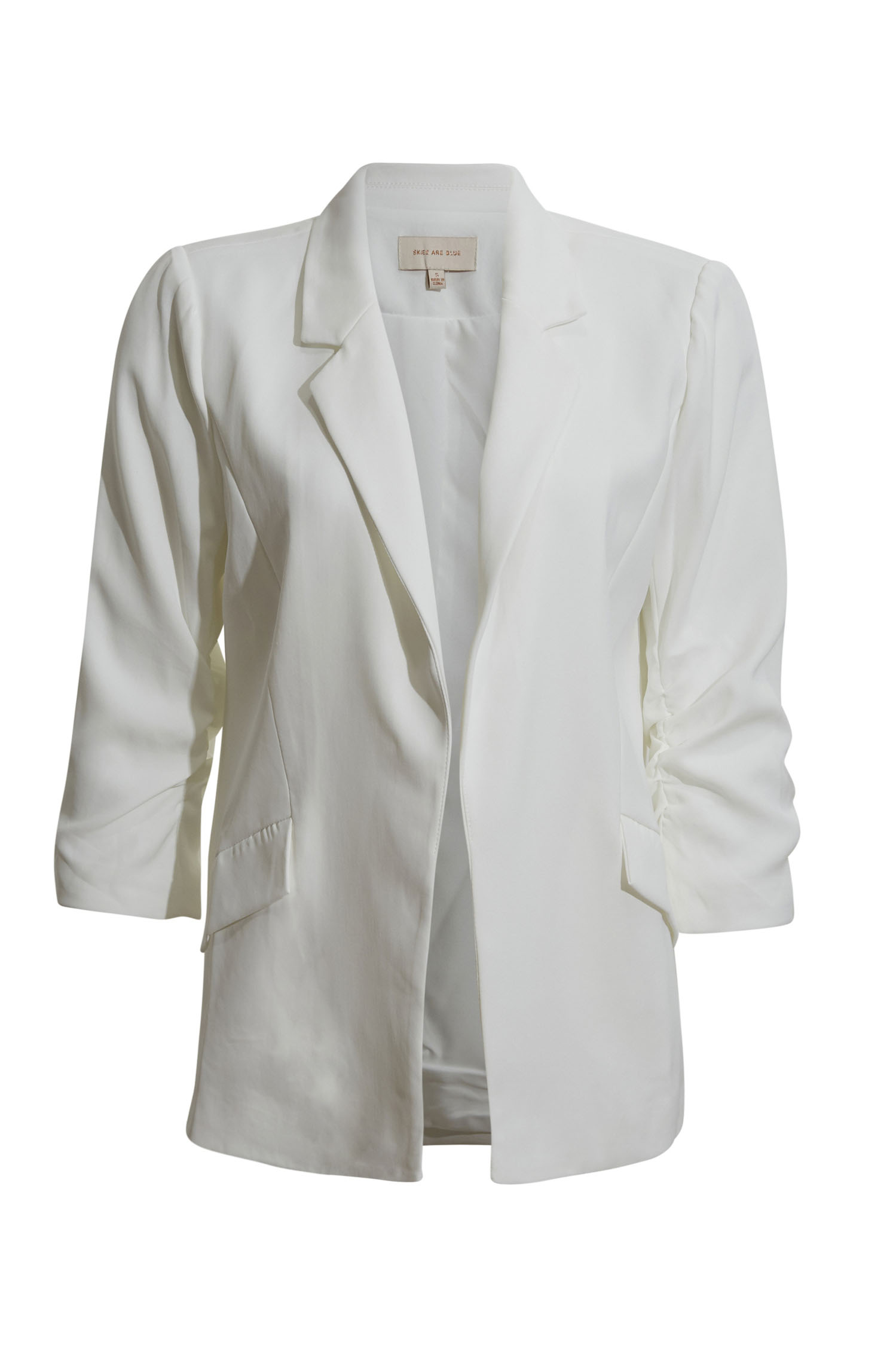 Shirred Sleeve Blazer