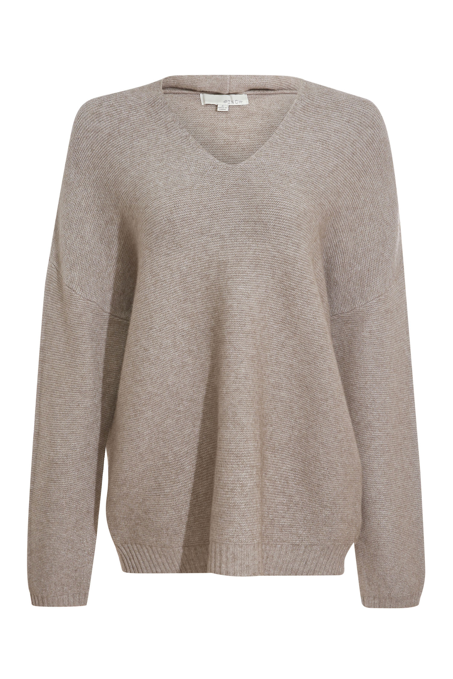 V-Neck Knit Hoodie